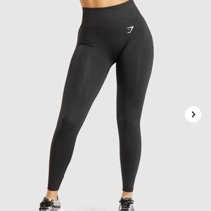 Black marl vital seamless Gymshark leggings